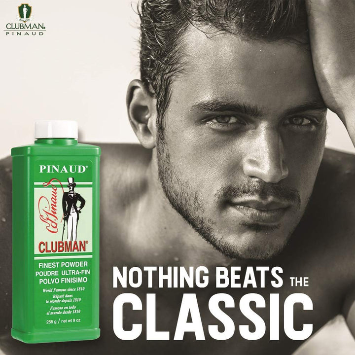 Pinaud Finest Powder, Classic White Powder for Men, Protection Against Sweat and Body Odor, 9 oz x 3 Packs