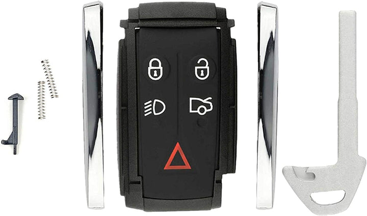 Replacement Remote Keyless Fob Key Case (Shell) Replacement Fit For Jaguar X S-Type XF XK XKR 5B KR55WK49244 (Just a Case)