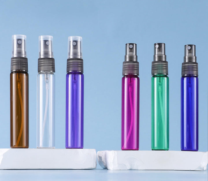 20 Pack Set 10ML Protable Refill Bulk Atomizer Spray Travel Perfume Bottle Hydrating Empty Bottle (Blue)