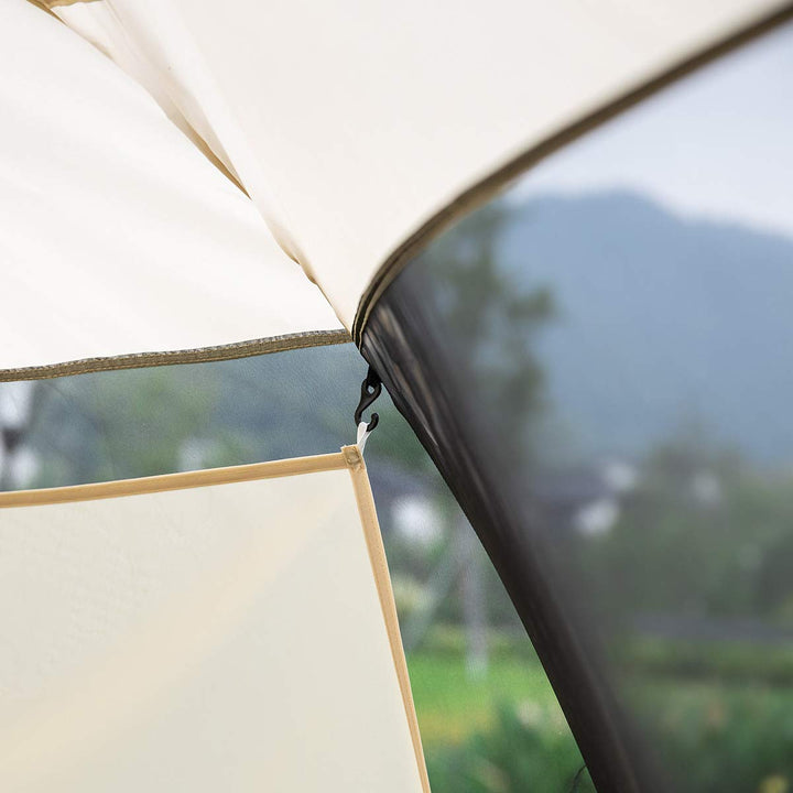 Sun Shade Sail Canopy Covers UV Block for Outdoor Backyard Screen House & Bubble Tent, Oxford Fabric, 38x50x57, Pack of 3