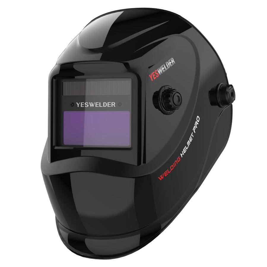 True Color Solar Powered Auto Darkening Welding Helmet, Wide Shade 4/9-13 for TIG MIG ARC Weld Hood Helmet