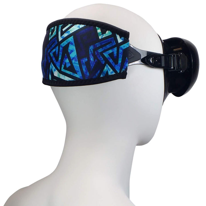 - Neoprene Cover for Dive and Snorkel Mask Strap (Ocean Blue)