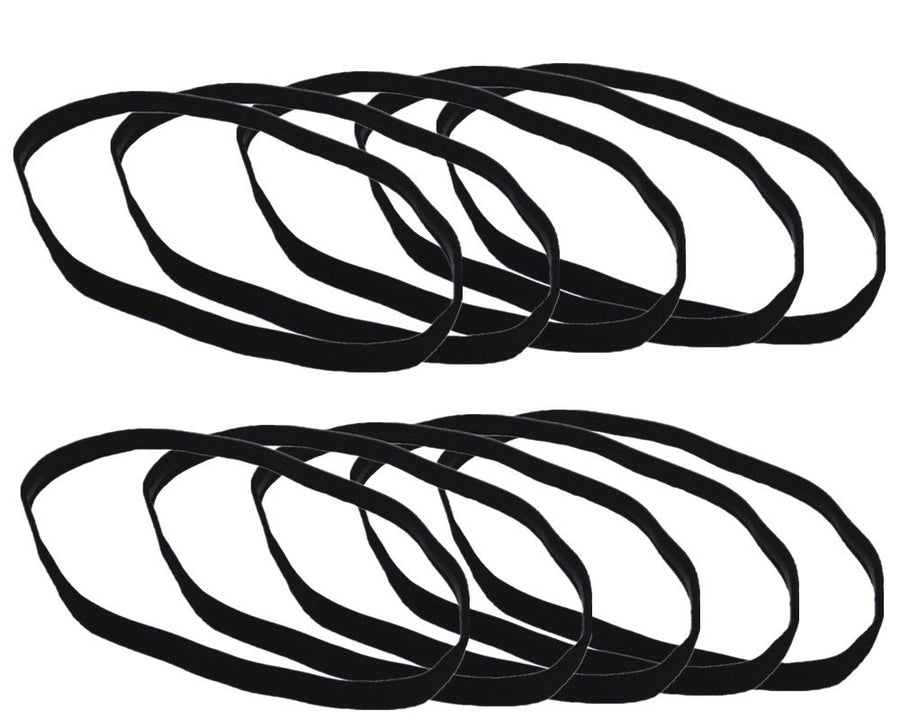 10pcs Anti-Slip Thin Elastic Black Sports Headbands Yoga Head Band Sweatband for Men and Women