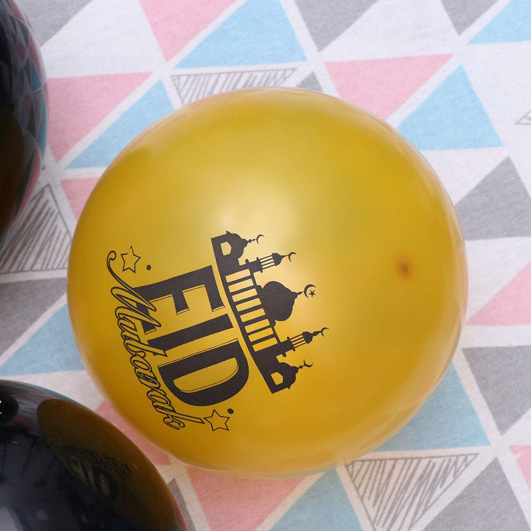 Eid Mubarak Latex Balloons,Eid Islamic Decoration Ornament,12-inch,12Pcs