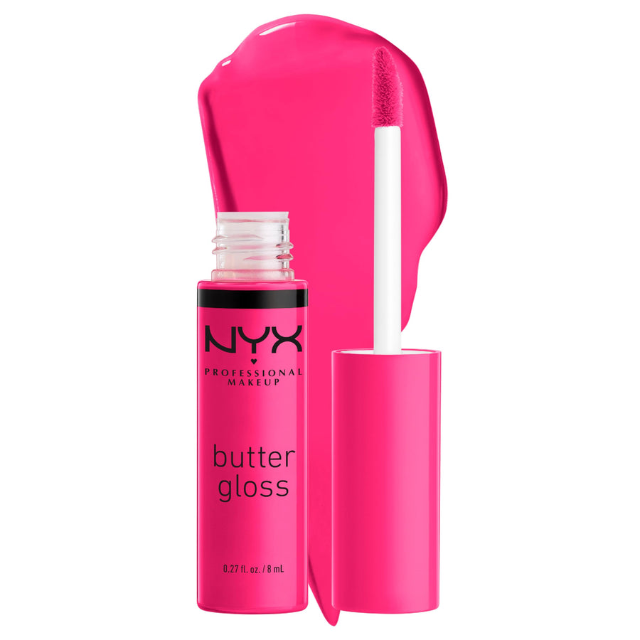PROFESSIONAL MAKEUP Butter Gloss - Summer Fruit (Hot Pink), Non-Sticky Lip Gloss
