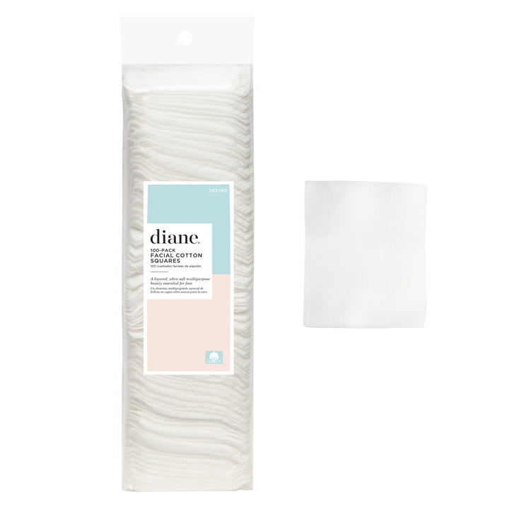 100% Facial Cotton Squares, Pack of 100, DEE065