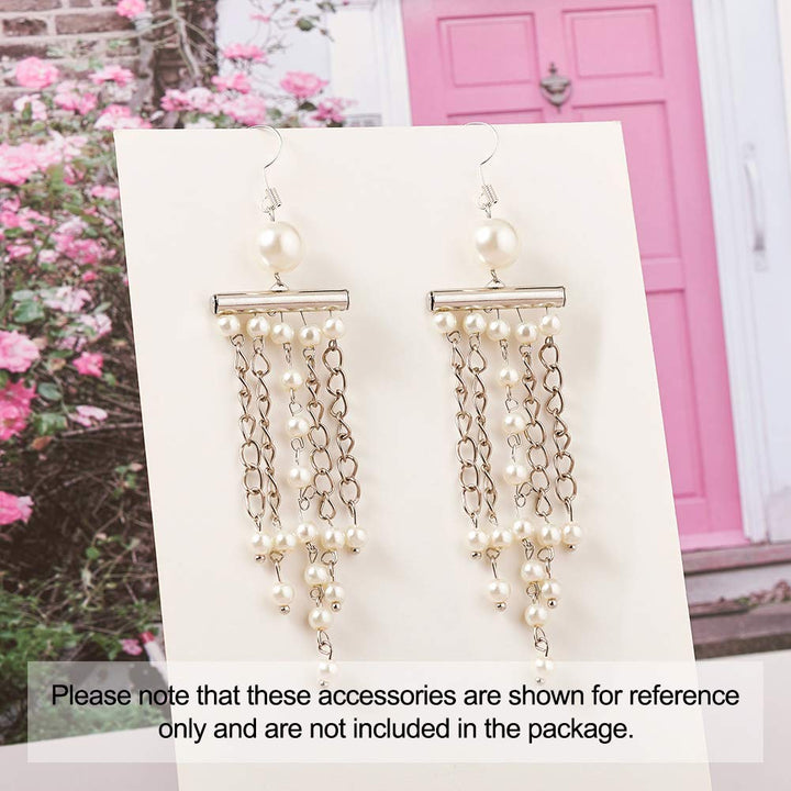 Pandahall 100pcs Silver Tube Brass Slide On End Clasp with Alloy Lobster Claw Clasps and Stainless Steel Open Jump Ring Iron Twist Extender Chains for Jewelry Making