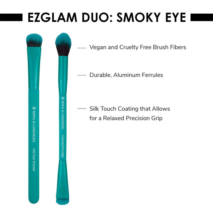 EZGlam Duo Smoky Eye Makeup Brush Kit