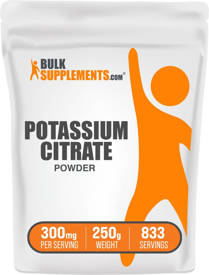 .com Potassium Citrate Powder - Potassium Citrate Supplement, Potassium Powder, Potassium 99mg - Gluten Free, 300mg per Serving, 250g (8.8 oz) (Pack of 1)