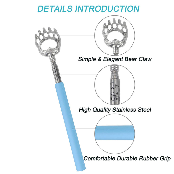 Bear Claw Telescopic Back Scratcher - Blue