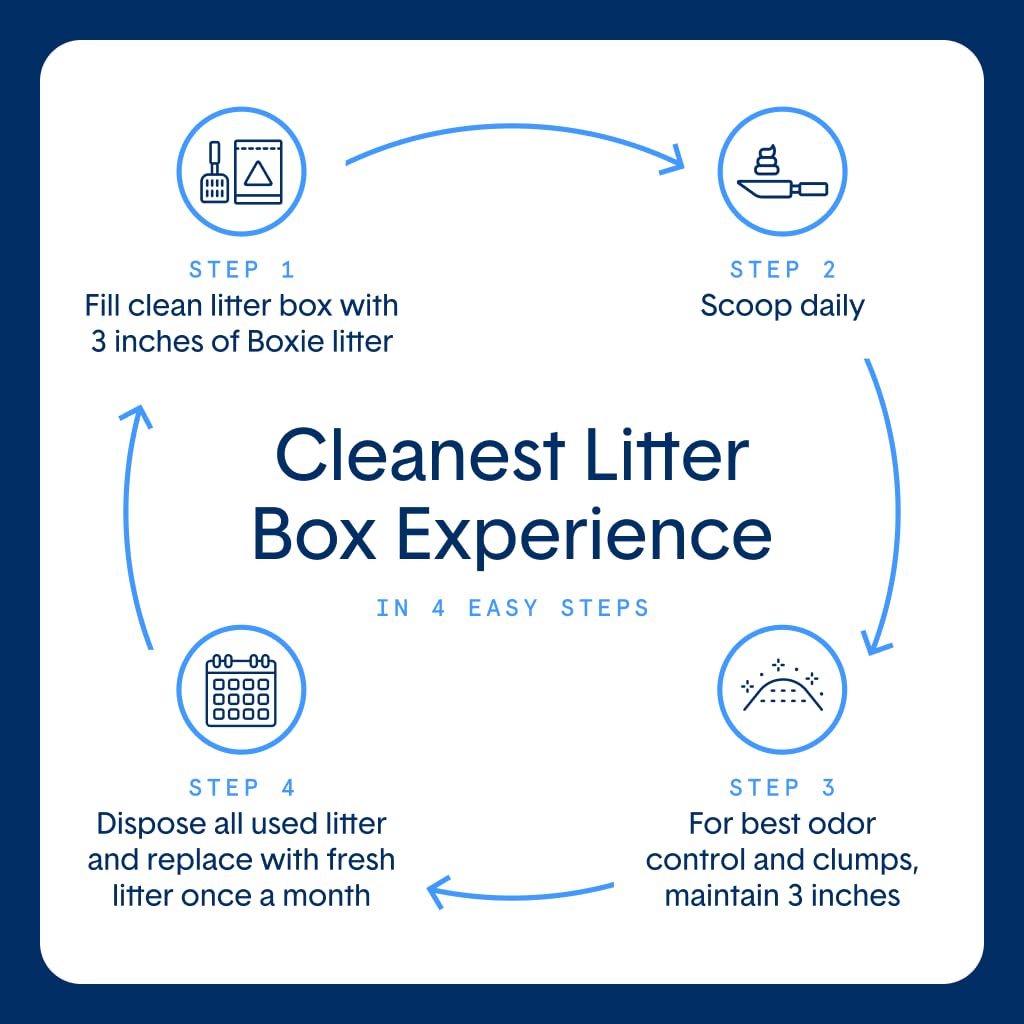 Boxie Gently Scented Cat Litter, 30-Day Odor Control, Clumping Clay, 16lb