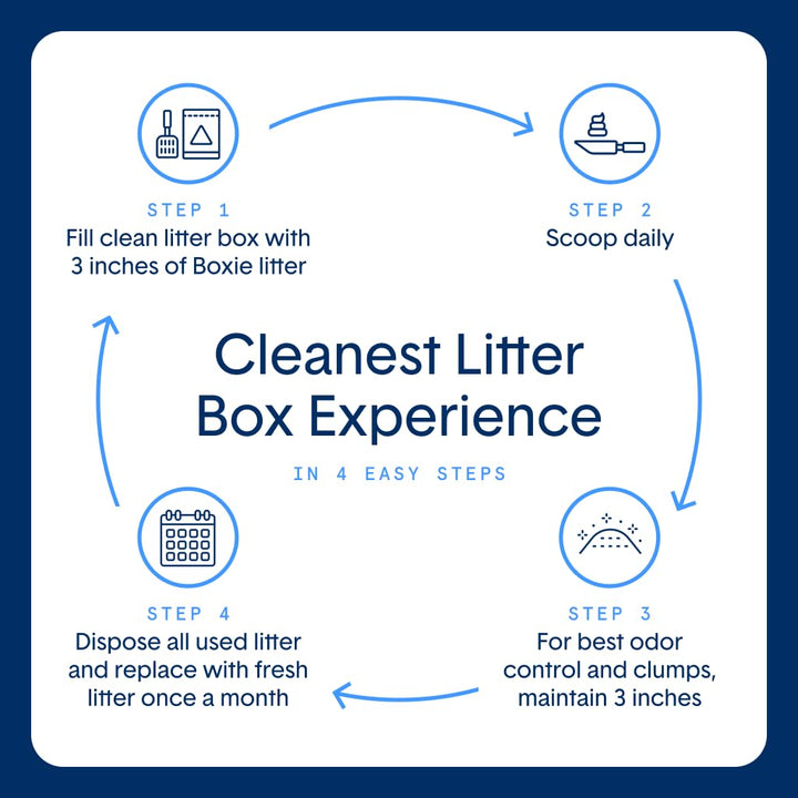 Boxie Gently Scented Cat Litter, 30-Day Odor Control, Clumping Clay, 16lb