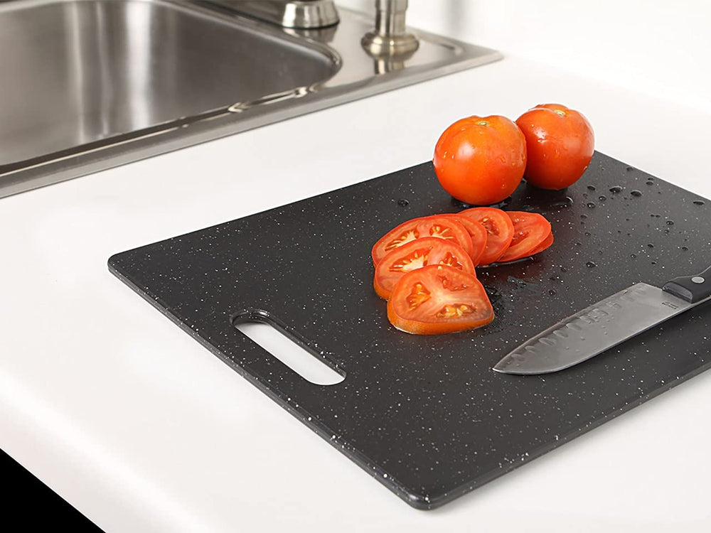 Superboard Cutting Board with Handle, 11 by 14.5 inches, Midnight Granite Color