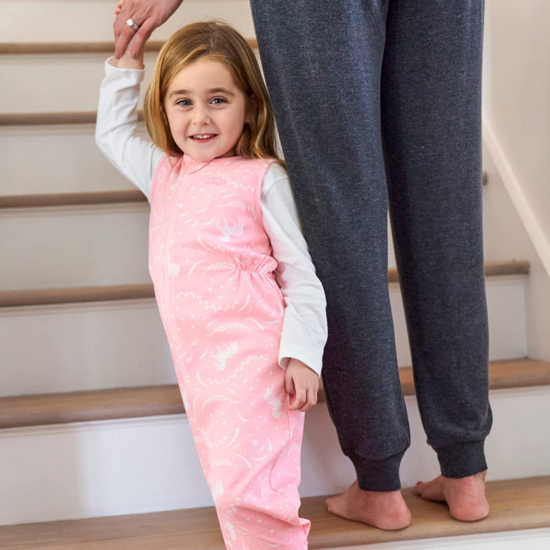 Sleepsack Toddler Sleeping Bag, 100% Cotton Wearable Blanket, TOG 0.5, Folklore, 3T