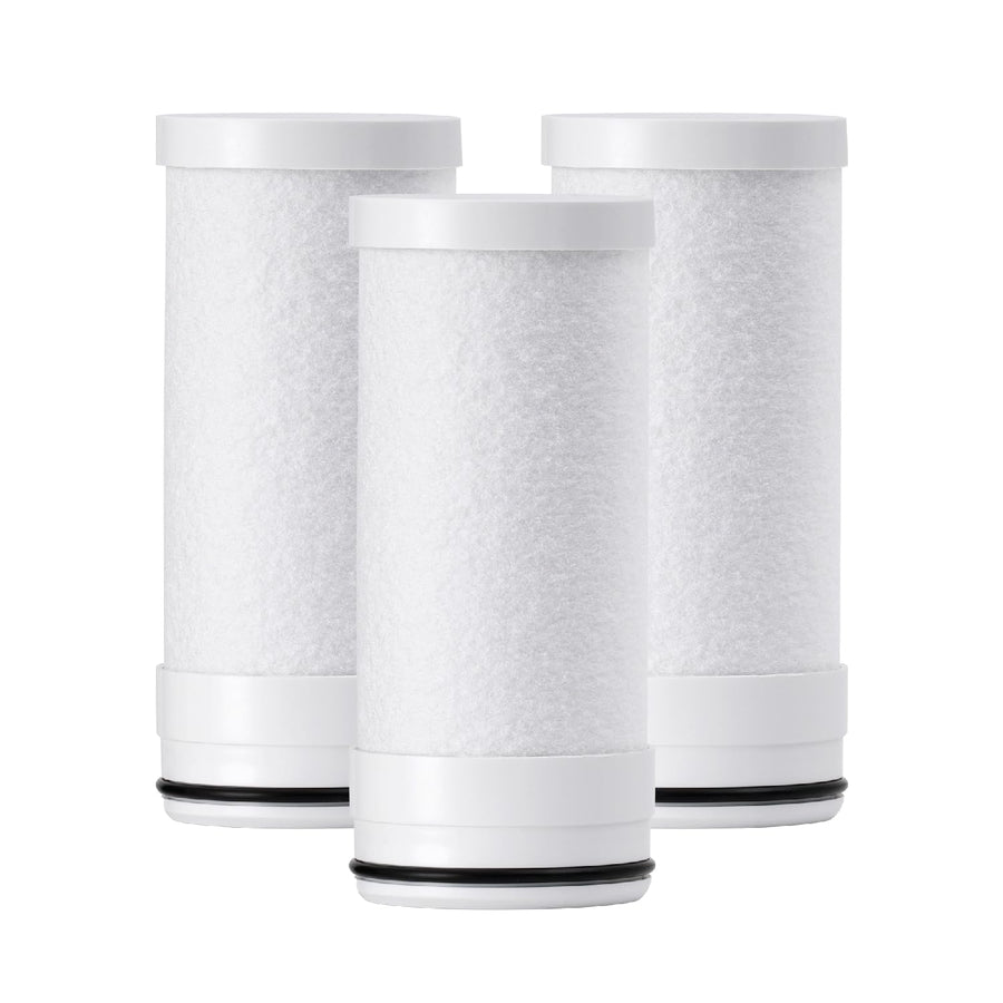 WD-FF-03A Faucet Replacement Filter, Carbon Block Filter Fits WD-FC-01, WD-FC-02, WD-FC-06, Reduces Chlorine, Heavy Metals and Bad Taste, Pack of 3