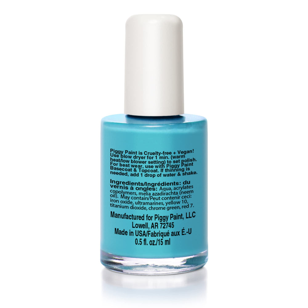 | 100% Non-Toxic Girls Nail Polish | Safe, Cruelty-free, Vegan, & Low Odor for Kids | Sea-quin