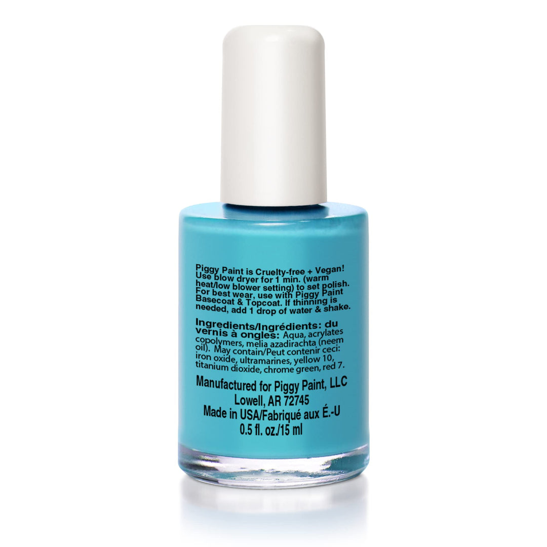 | 100% Non-Toxic Girls Nail Polish | Safe, Cruelty-free, Vegan, & Low Odor for Kids | Sea-quin
