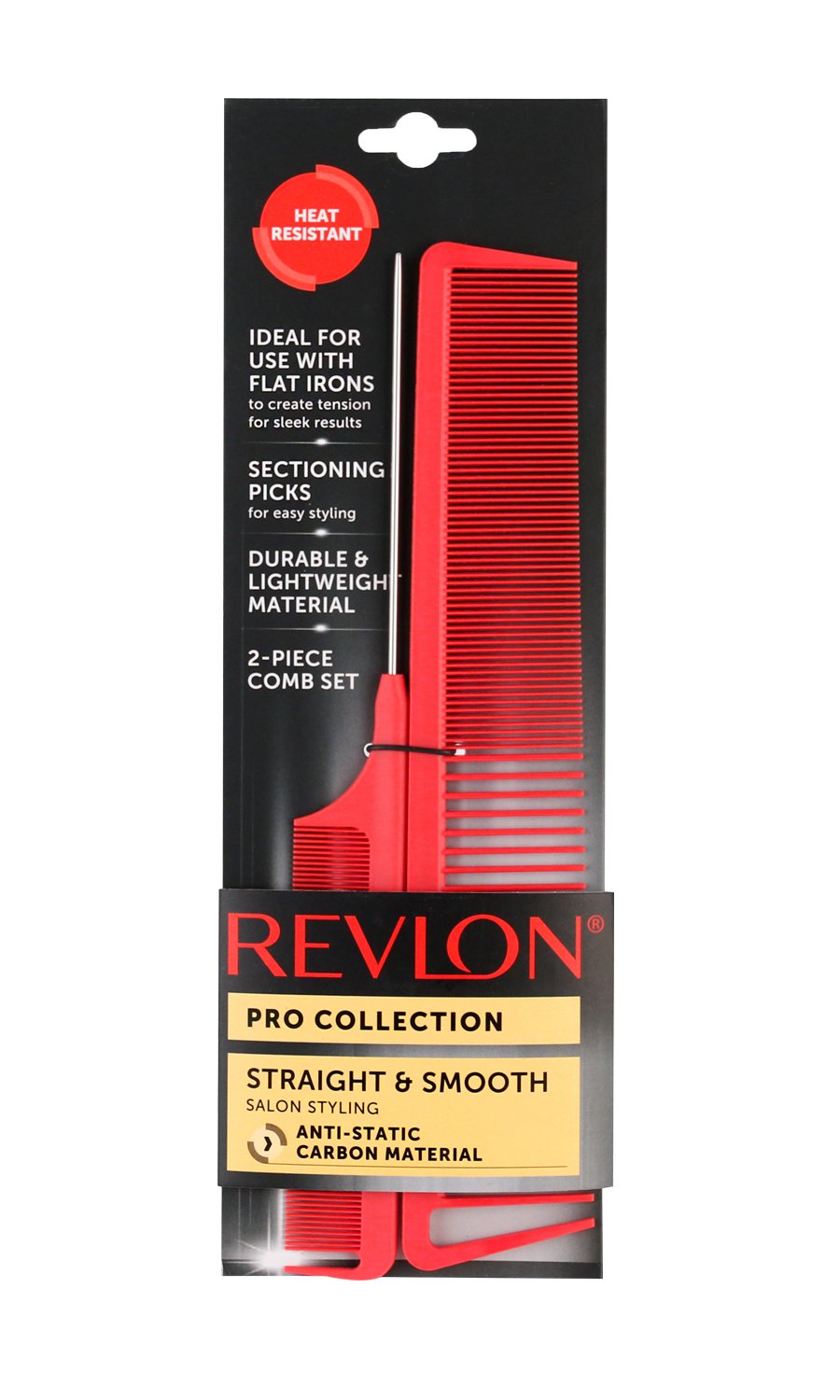 Revlon Salon Straightening 2 Piece Carbon Combs