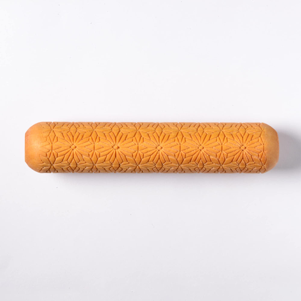 Wood Big Hand Rollers for Clay (BHR-85 Beautiful Symmetry Fine Line)