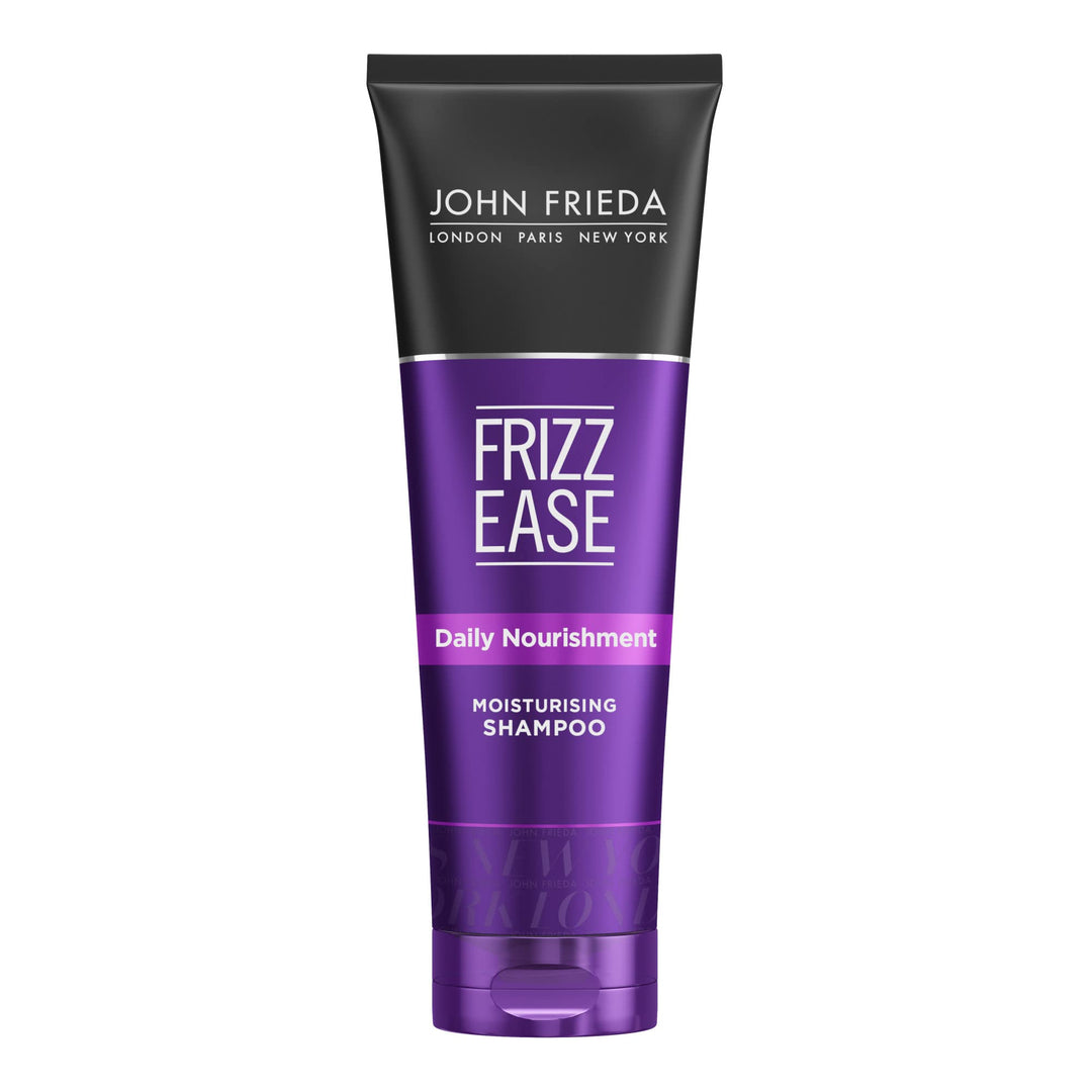 Frizz Ease Daily Nourishment Shampoo, for Frizz-Prone Hair, Best for Curly, Wavy, and Thick Hair, 8.45 Ounce, Formulated with Vitamins A, C, E and Green Tea Extract