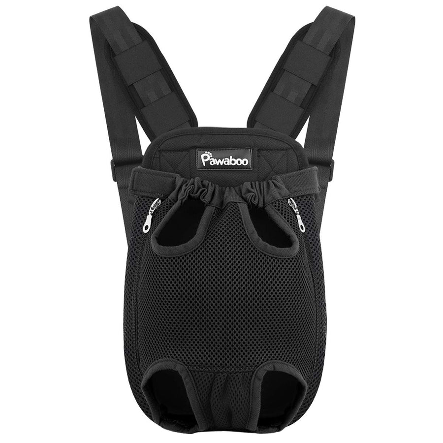 Pet Carrier Backpack, Adjustable Pet Front Cat Dog Carrier Backpack Travel Bag, Legs Out, Easy-Fit for Traveling Hiking Camping for Small Medium Dogs Cats Puppies, Small, Black