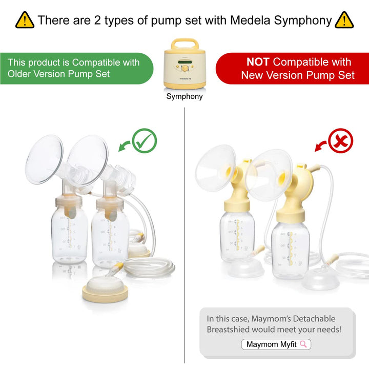 Brand 25 mm 2xOne-Piece Breastshield w/Valve and Membrane Compatible with Selected Medela Breast Pumps; Medium Shield