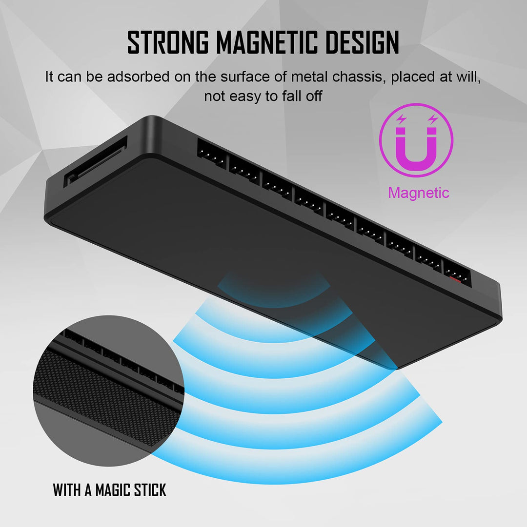 ARGB Fan Hub for Case Cooling Fan 9 Ports