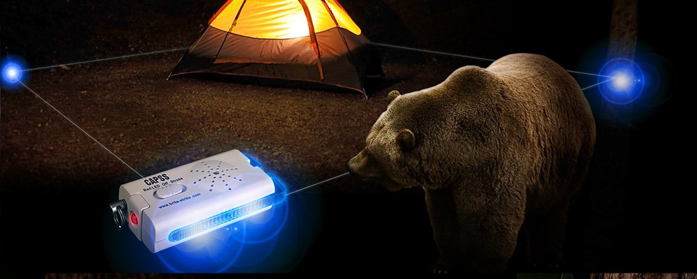Brite Strike – Model BSCAPSS3 - Camp Perimeter Security System with 3 Modes Available for Survival Signaling System - Complete Emergency System for Hunters, Campers, Hikers, and Fishermen – White