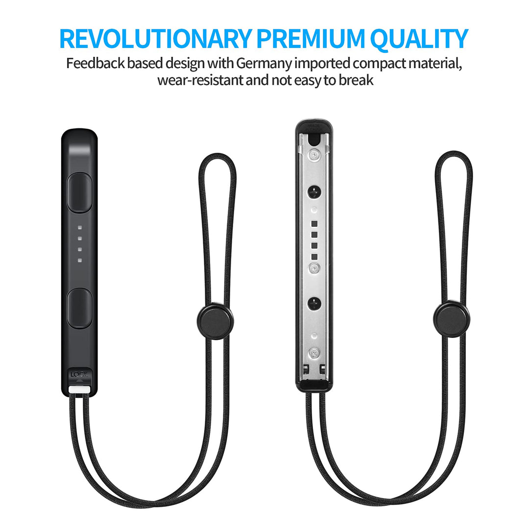 Wrist Strap for Switch Joycon – 1 Pair Lanyard Replacement Parts Accessories Caps for Joy Con Controller