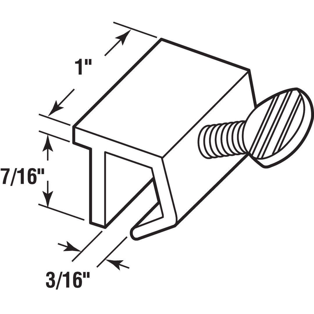 Prime-Line U 9823 Aluminum, White Finish, Sliding Window Security Lock (4 Pack)