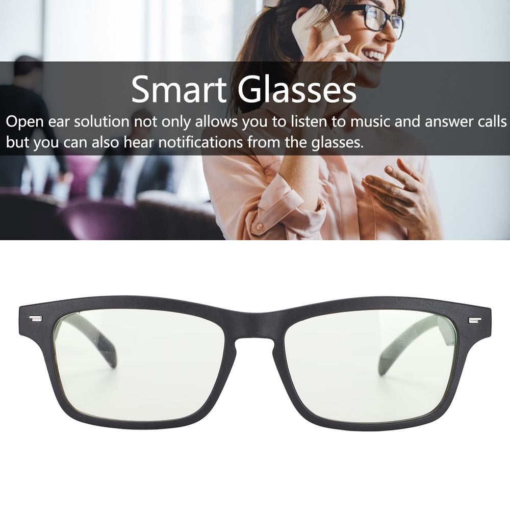 Smart Glasses Wireless Bluetooth Audio Sunglasses Open Ear Music Hands Free Calling,IPX7 Waterproof Wireless Bluetooth Sunglasses,Glasses for Driving,for Men and Women
