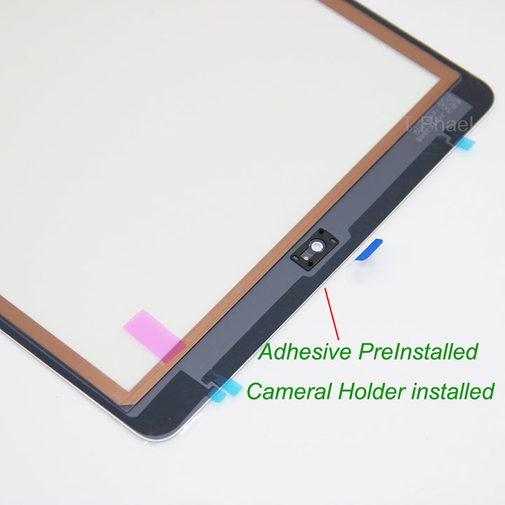 White Touch Screen Digitizer Repair Kit for iPad 9.7 2018 iPad 6 6th Gen A1893 A1954 Front Glass Replacement (Without Home Button,not Include LCD) +Pre-Installed Adhesive + Tools