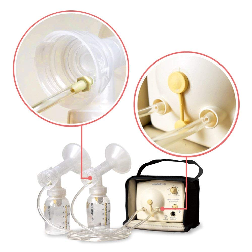 Extra Long Replacement Tubing for Medela Pump in Style and New Pump in Style Advanced Breast Pump - BPA Free, (1 Retail Package Contain 2 Tubes), 54 Inches Long