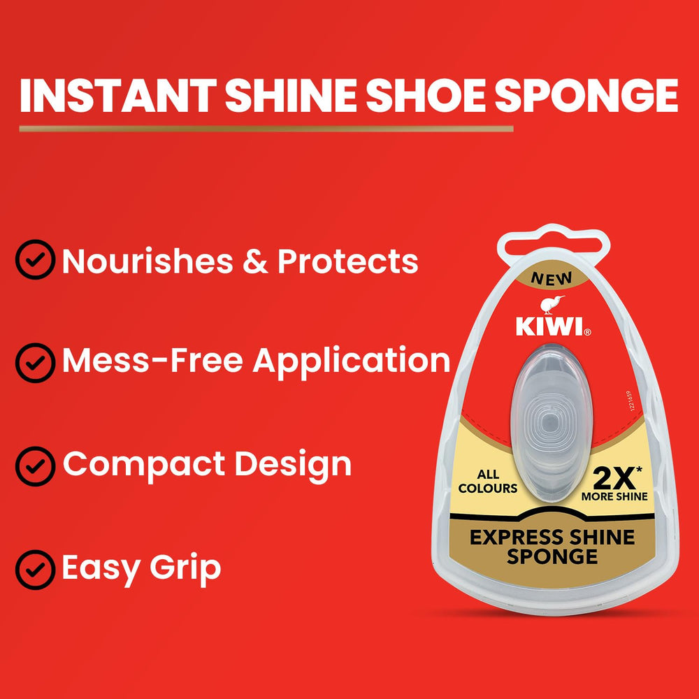 Kiwi Express Shine Sponge - Neutral, 1 Piece