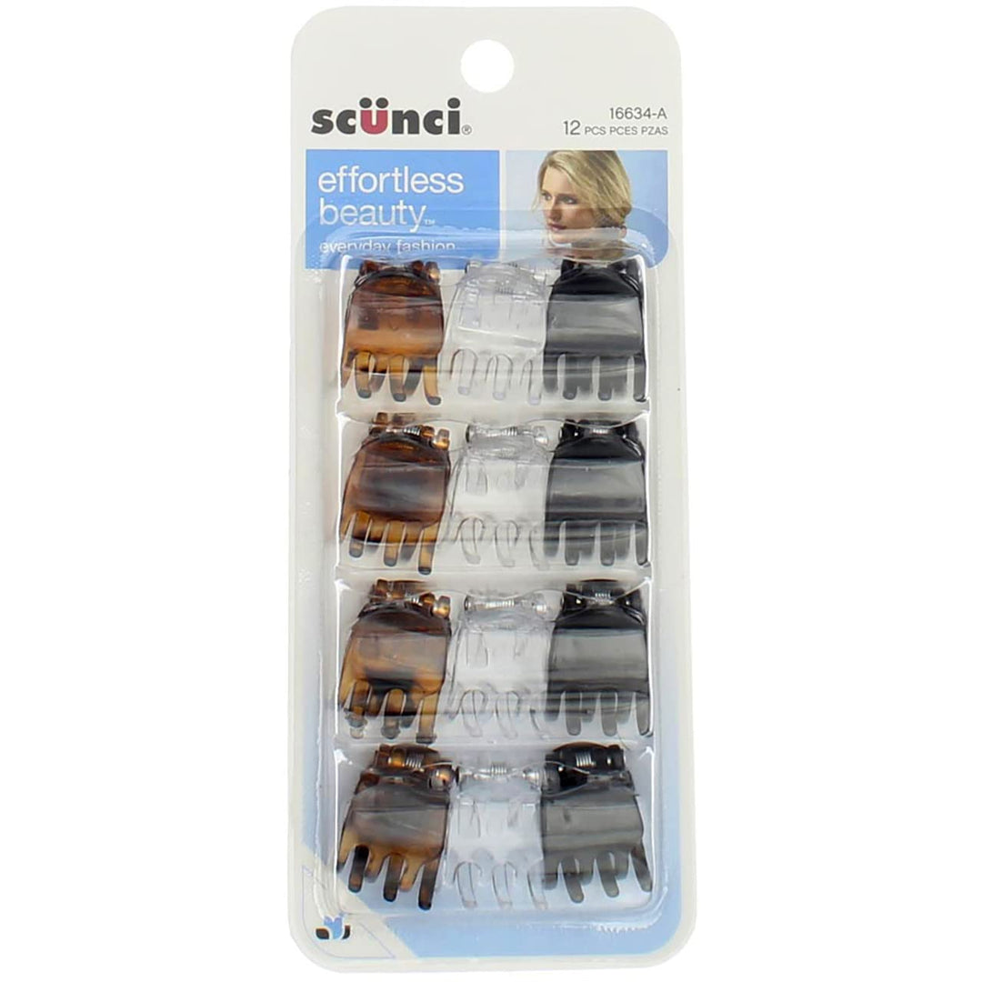 Scunci Claw Clips, Assorted, 12 ct. by BEVERLY JOHNSON
