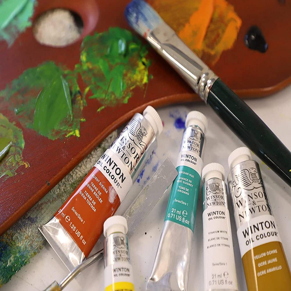 Winsor & Newton Winton Oil Color Paint, Starter Set, 10 x 37ml Tubes, 1.25 Fl Oz (Pack of 10)