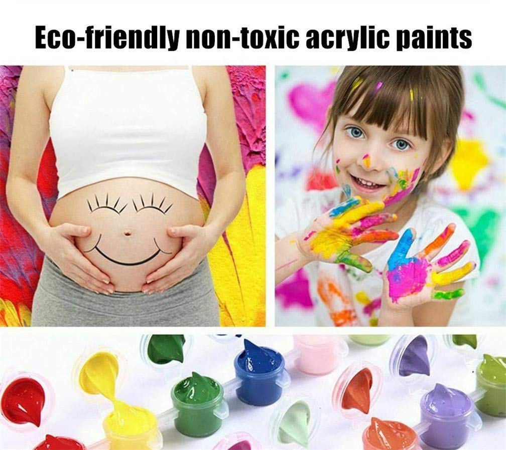 Paint by Numbers Kits, Amiiba Koi Carp Lotus Pond DIY Kits 16x20 inch Acrylic Painting by Number Wall Art Crafts (Carp, Without Frame)