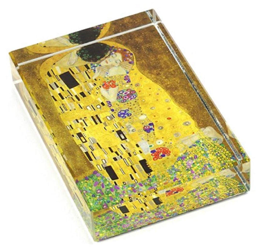 The Kiss by Gustav Klimt DeskPop Crystal Paperweight
