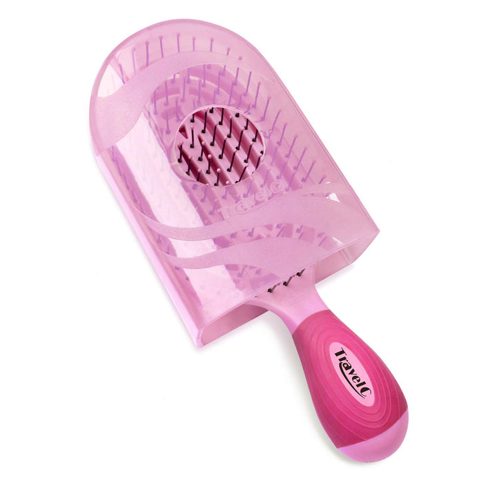 NuWay® U.S. Patented Vented TravelC® for All Hair Types is Hair Dryer Safe (Pink)