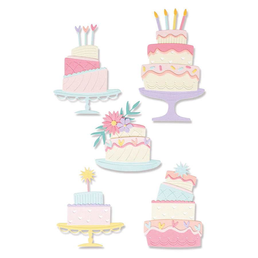 Thinlits Die Set 10PK Build a Cake by Olivia Rose | 665882 |Chapter 2 2022, Multicolor