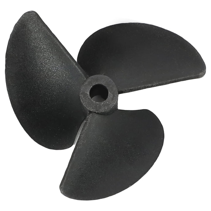 2Pcs 3 Blades CCW Propeller for Ship Model Rc Boat Propeller Model Black Plastic Paddle 55mm Diameter 40mm Pitch 4.8mm Hole Dia