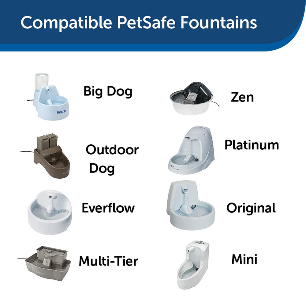 Drinkwell Premium Pet Fountain Replacement Carbon Filters,Cat Water Fountain Filters, Contains 50% More Carbon (Pack of 12)