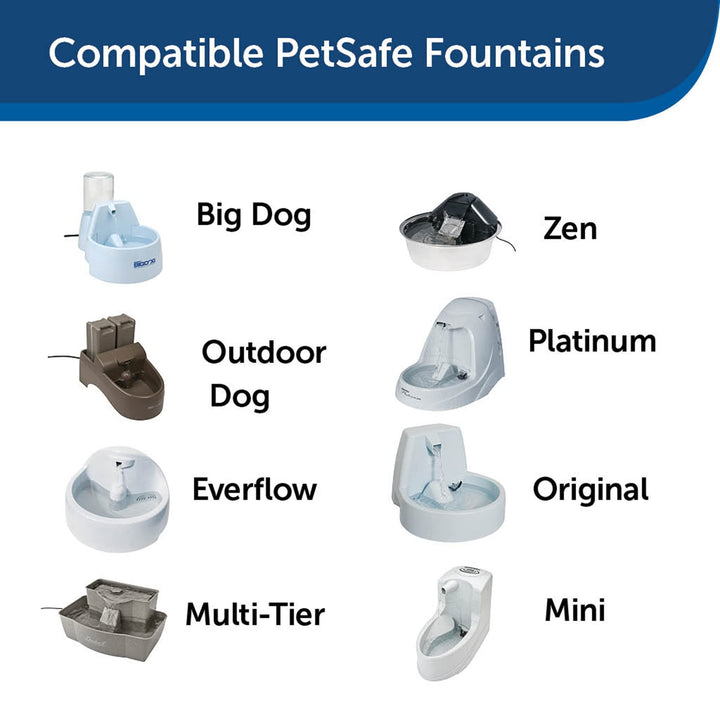 Drinkwell Premium Pet Fountain Replacement Carbon Filters,Cat Water Fountain Filters, Contains 50% More Carbon (Pack of 12)