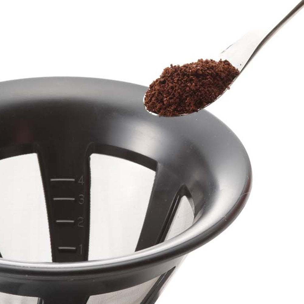 Cafeor Mesh Coffee Dripper, Size 02, Black