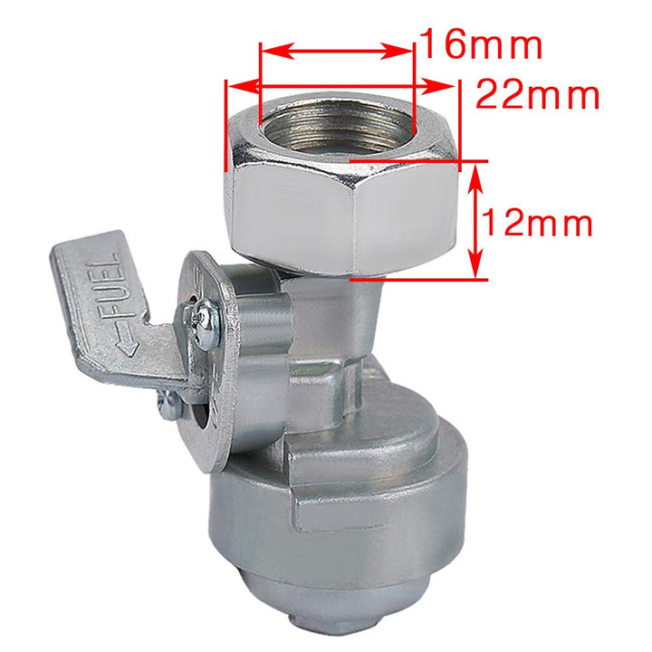 Generator Petcock Fuel Gas Tank Switch Shut Off Valve for Predator Champion Generac Etq Homelite Husky Powermax Replace 0j0974 (16mm x 1.5mm)