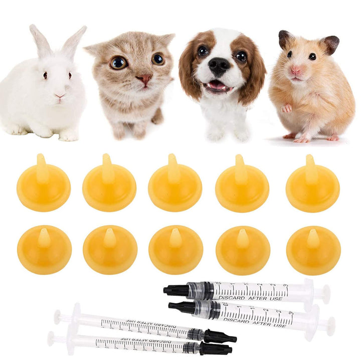 10 Pack Original Nipples for Pets and Wildlifes