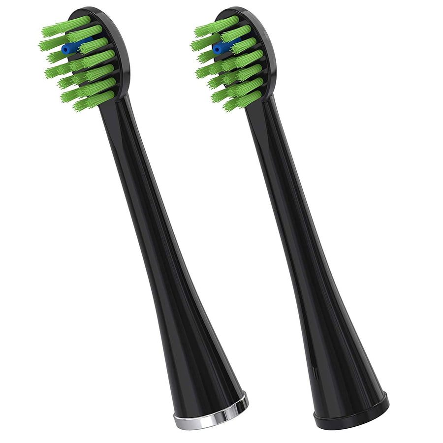 Sonic-Fusion Replacement Flossing Brush Heads, Black/Chrome