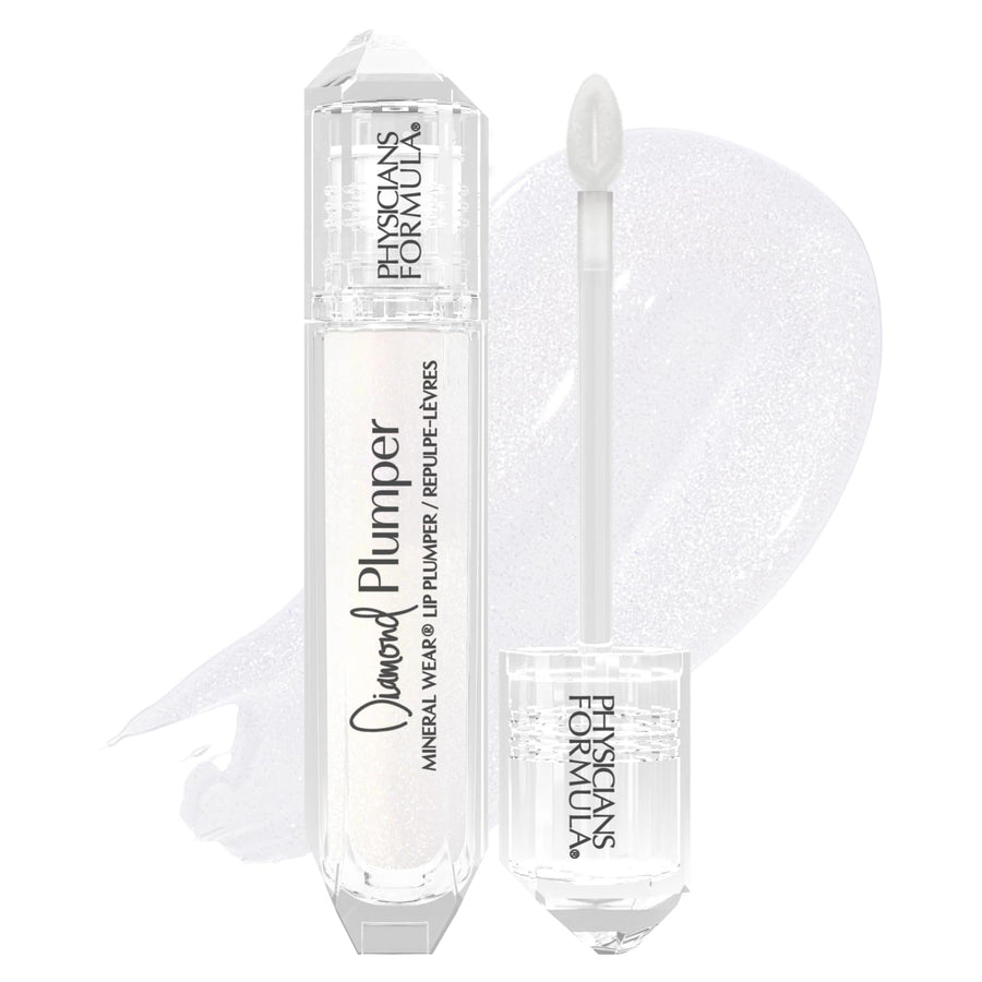 Mineral Wear Diamond Lip Plumper Gloss, Dermatologist Tested, Diamond Marquise