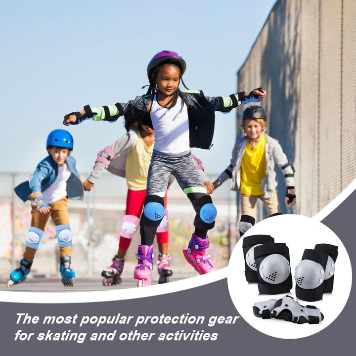 Kids Protective Gear Knee Pads Elbow Pads for Kids, Toddler Knee Pads and Elbow Pads Set Wrist Guards for Roller Skate Biking, Riding, Cycling Skating Scooter