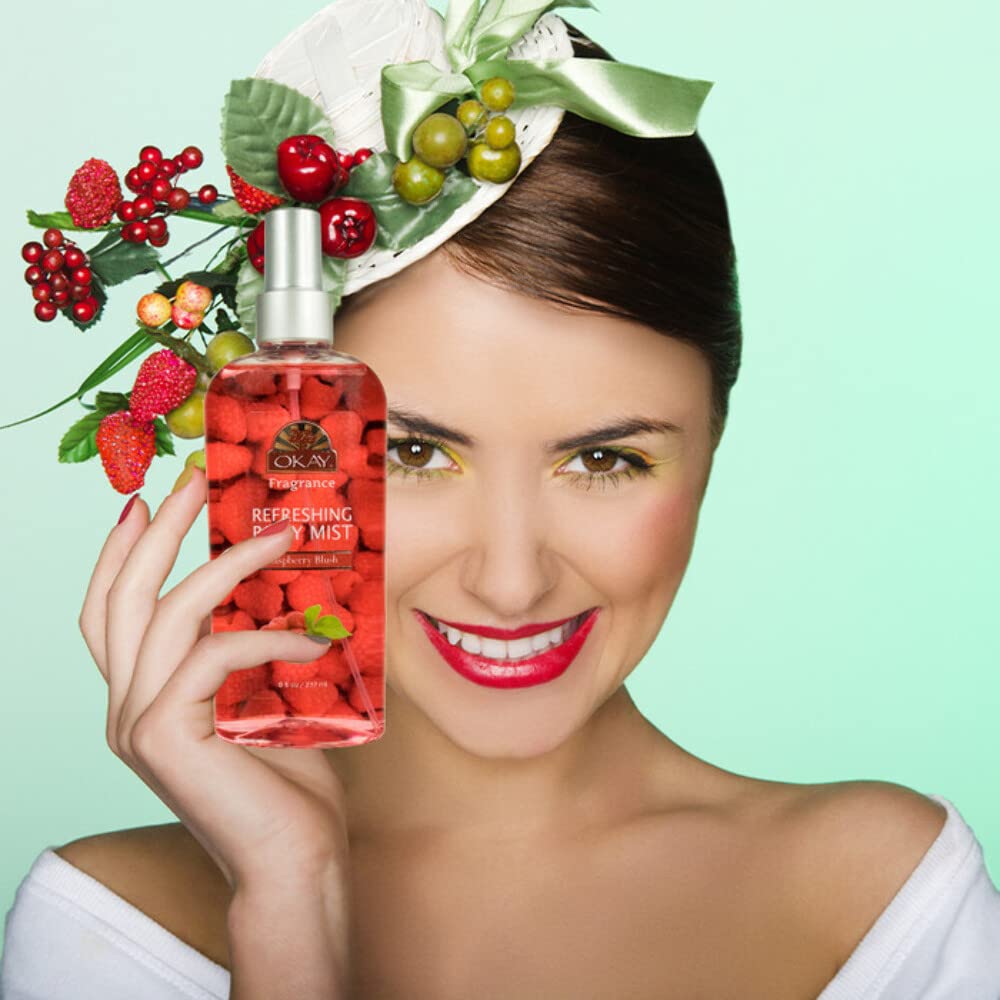 Refreshing Body Mist, 8 oz, Raspberry Blush